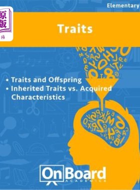 海外直订Traits: Traits and Offspring, Inherited Traits vs. Acquired Characteristics, Bon 性状：性状和后代，遗传性状