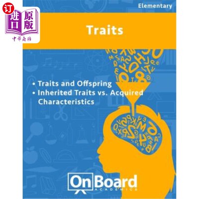 海外直订Traits: Traits and Offspring, Inherited Traits vs. Acquired Characteristics, Bon 性状：性状和后代，遗传性状