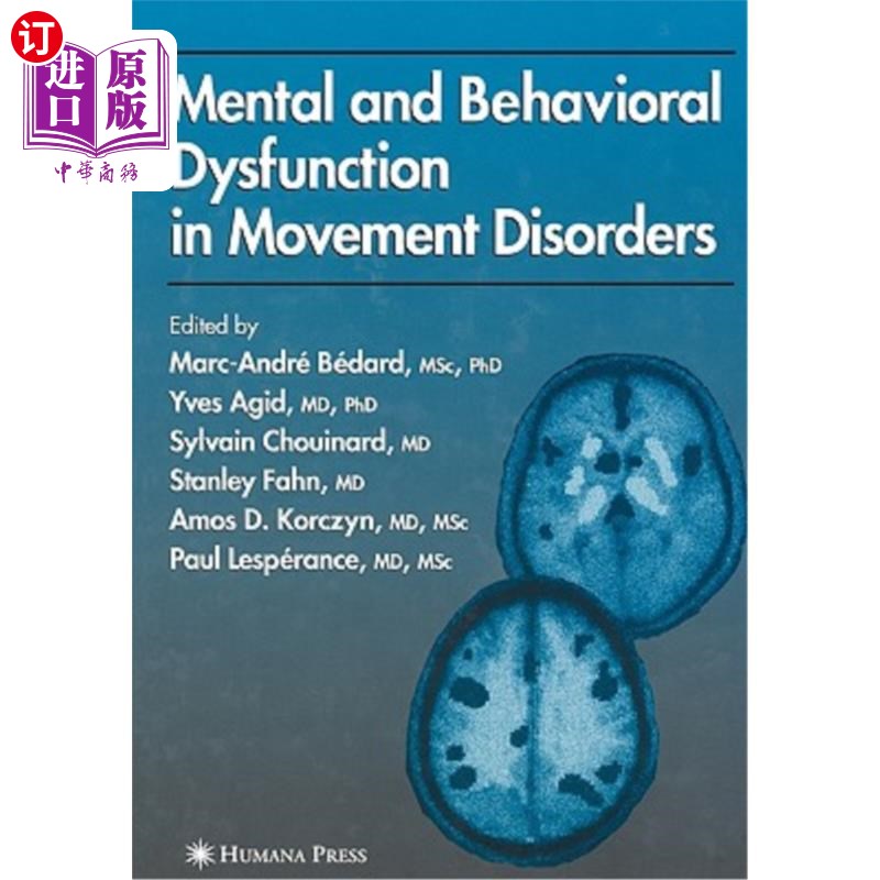 海外直订医药图书Mental and Behavioral Dysfunction in Movement Disorders 运动障碍中的精神和行为障碍