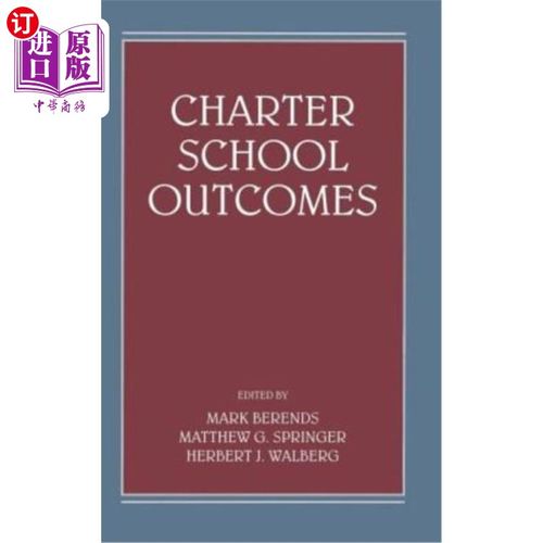 海外直订Charter School Outcomes 特许学校成绩