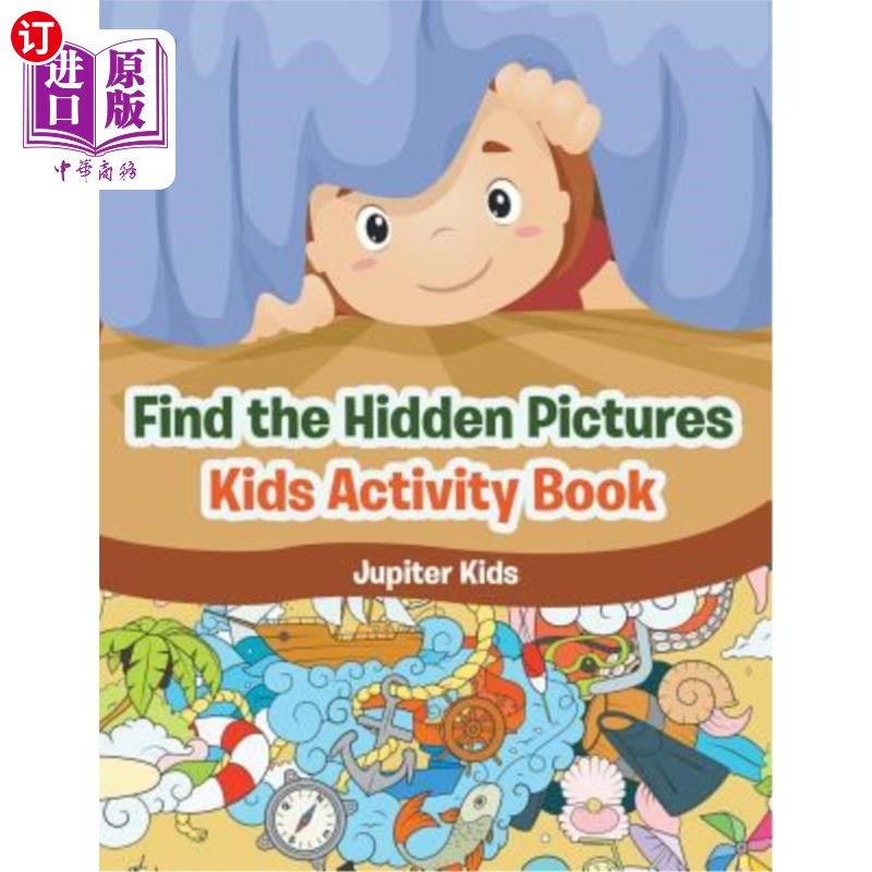 海外直订Find the Hidden Pictures in Kids Activity Book 在儿童活动手册中找到隐藏的图片