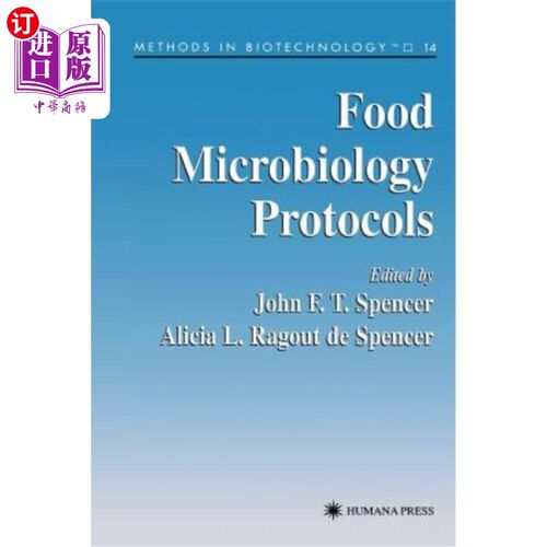 海外直订医药图书Food Microbiology Protocols 食品微生物学规程
