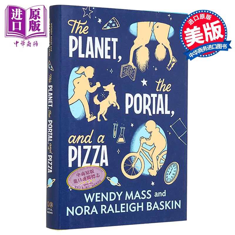 星球 传送门和披萨 芒果猫作者 The Planet the Portal and a Pizza 英文原版 Wendy Mass 宇宙冒险故事【中商原版】