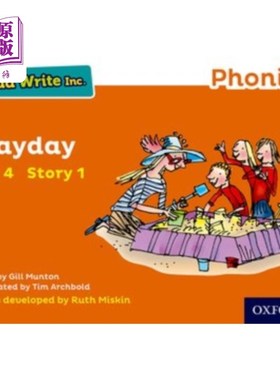 海外直订Read Write Inc. Phonics: Orange Set 4 Storybook ... Read Write公司自然拼读:橙色套装4故事书1玩日