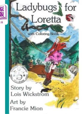 海外直订Ladybugs for Loretta with Coloring Book 洛蕾塔彩绘瓢虫