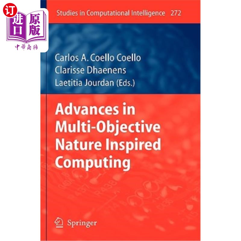 海外直订Advances in Multi-Objective Nature Inspired Computing 多目标自然启发计算的进展