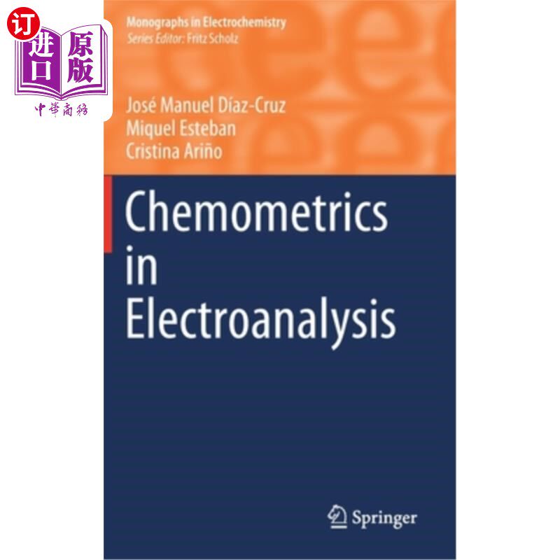 海外直订Chemometrics in Electroanalysis 电化学分析中的化学计量学