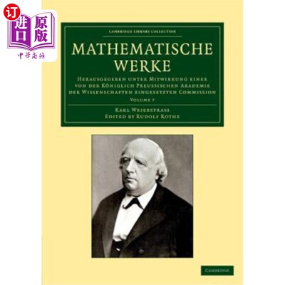 海外直订Mathematische Werke: Volume 7: Herausgegeben Unter Mitwirkung Einer Von Der K?ni 数学作品:称