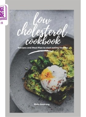 海外直订医药图书Low Cholesterol Cookbook: Diet Menus, plans and Recipes For Healthy Living 低胆固醇食谱:饮食菜单，