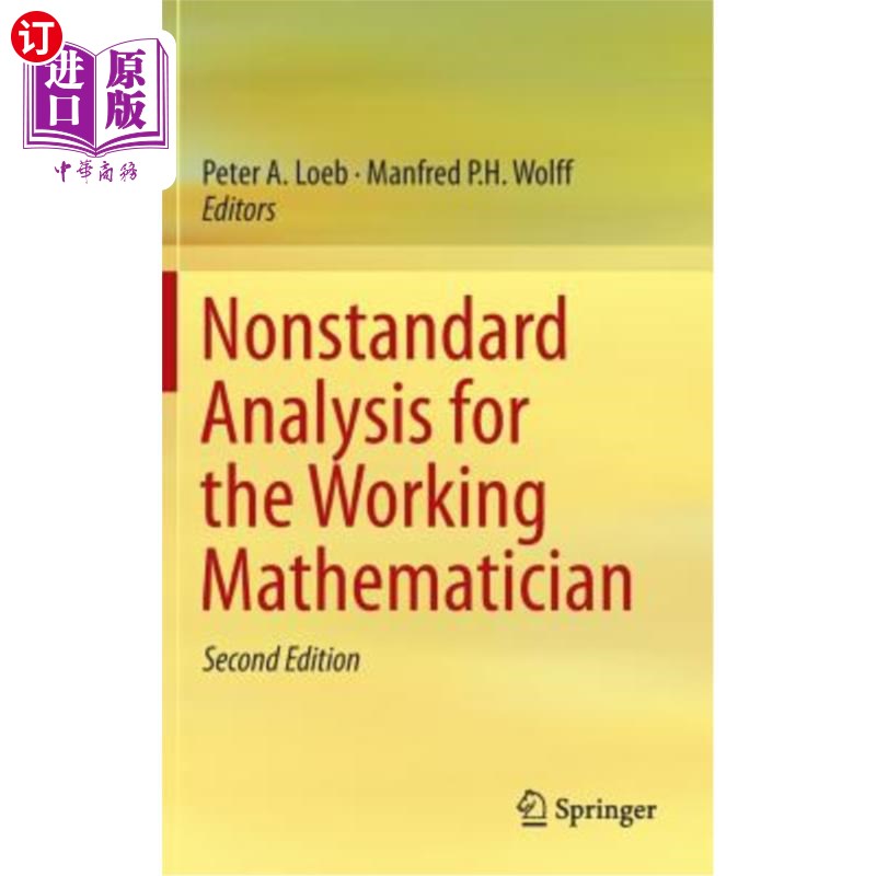 海外直订Nonstandard Analysis for the Working Mathematician 工作数学家的非标准分析