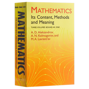 Mathematics   Its Content  Methods and Meaning 英文原版 数学 内容 方法和意义 A  D Aleksandrov等【中商原版】
