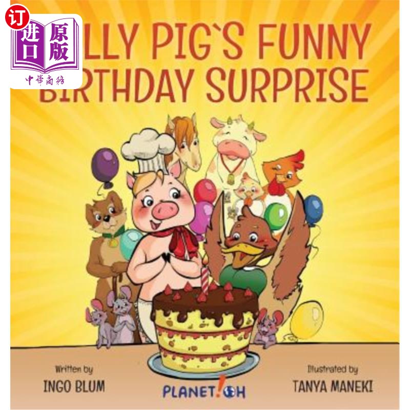 海外直订Nelly Pig's Funny Birthday Surprise 耐莉猪的生日惊喜