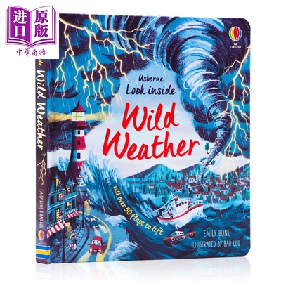 Usborne Look Inside系列 看里面揭秘恶劣天气 Wild Weather 低幼科普翻翻书启蒙认知 纸板书 英文原版 3-6岁【中商原版】