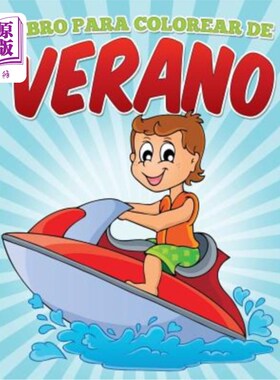 海外直订Libro para colorear de verano 夏季涂色书