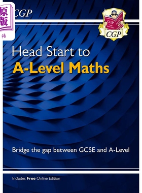 预售 英国CGP Head Start to A-Level Maths (with Online Edition)【中商原版】
