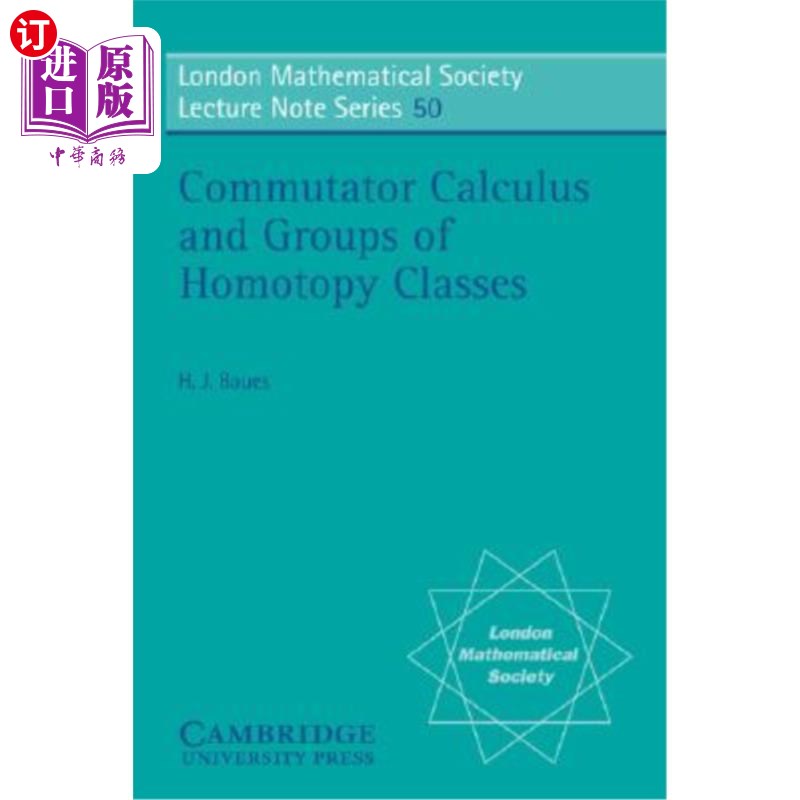 海外直订Commutator Calculus and Groups of Homotopy Classes 换向器微积分与同伦类群