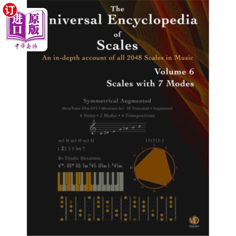 海外直订The Universal Encyclopedia of Scales Volume 6: Scales with 7 modes 世界音阶百科全书第6卷:有7种模式的音阶