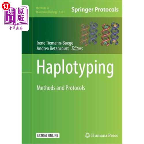 海外直订医药图书Haplotyping: Methods and Protocols 单倍型:方法和协议