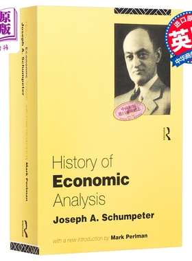 经济分析史 豆瓣高分 英文原版 History of Economic Analysis Joseph A. Schumpeter 【中商原版】