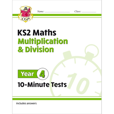 英国CGP教辅 New KS2 Maths 10-Minute Tests Multiplication & Division 新数学10分钟测试乘法除法四年级含答案【中商原版】