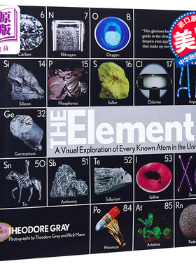 视觉之旅 神奇的化学元素 彩色典藏版 英文原版书籍 西奥多 格雷 The Elements Theodore Gray 化学科普读物精装【中商原版】