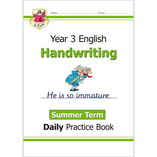 英国原版CGP教辅 新KS2手写日常练习书3年级夏季学期 New KS2 Handwriting Daily Practice Book Year 3 Summer Term【中商原