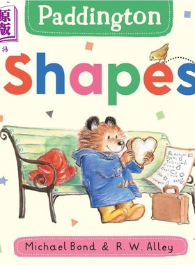 预售 帕丁顿熊 形状学习 Paddington Shapes 英文原版 幼儿纸板书儿童绘本 早教认知识物 亲子图画书 进口低幼童书【中商原版】