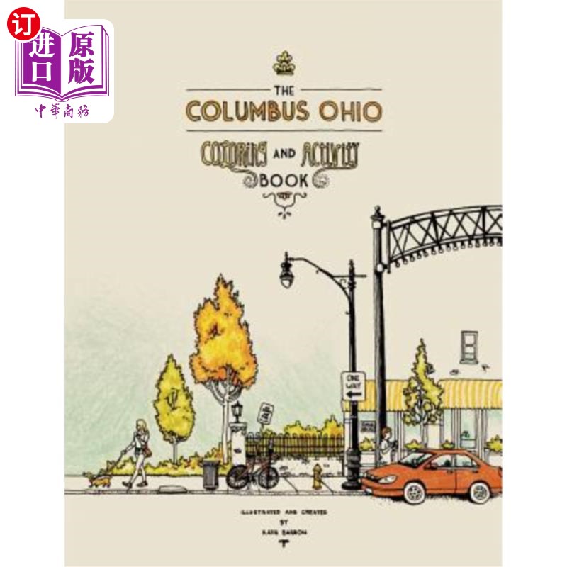 海外直订The Columbus Ohio Coloring and Activity Book 俄亥俄州哥伦布着色与活动手册