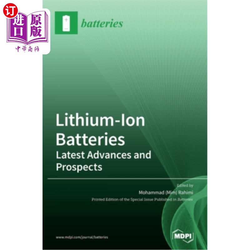 海外直订Lithium-Ion Batteries: Latest Advances and Prospects锂离子电池:最新进展与展望-封面