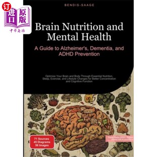 海外直订医药图书Brain Nutrition and Mental Health: A Guide to Alzheimer's, Dementia, and ADHD Pr 大脑营养和心理健康