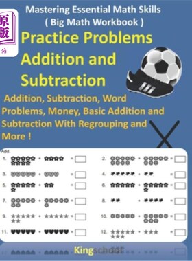 海外直订Mastering Essential Math Skills ( Big Math Workbook ) - Practice Problems Additi 掌握基本数学技能(大数学练