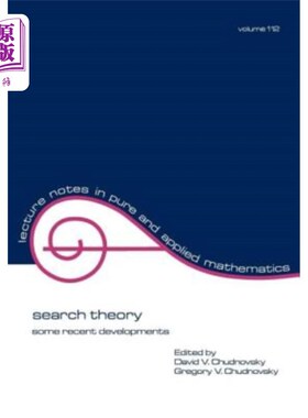 海外直订Search Theory: Some Recent Developments 搜索理论：最近的一些发展