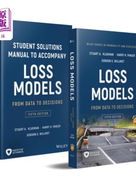 海外直订Loss Models: From Data to Decisions, Book + Solu... 损失模型-从数据到决策，第五版书+解决方案手册集