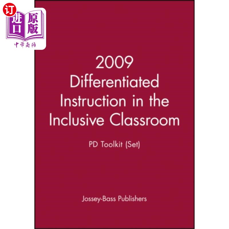 海外直订2009 Differentiated Instruction in the Inclusive... 2009全纳课堂差异化教学：PD工具包（套） 书籍/杂志/报纸 科学技术类原版书 原图主图