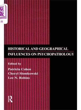 海外直订Historical and Geographical Influences on Psycho... 历史和地理对精神病理学的影响