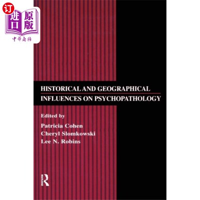 海外直订Historical and Geographical Influences on Psycho... 历史和地理对精神病理学的影响