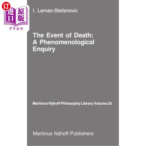 海外直订The Event of Death: A Phenomenological Enquiry 死亡事件:现象学研究