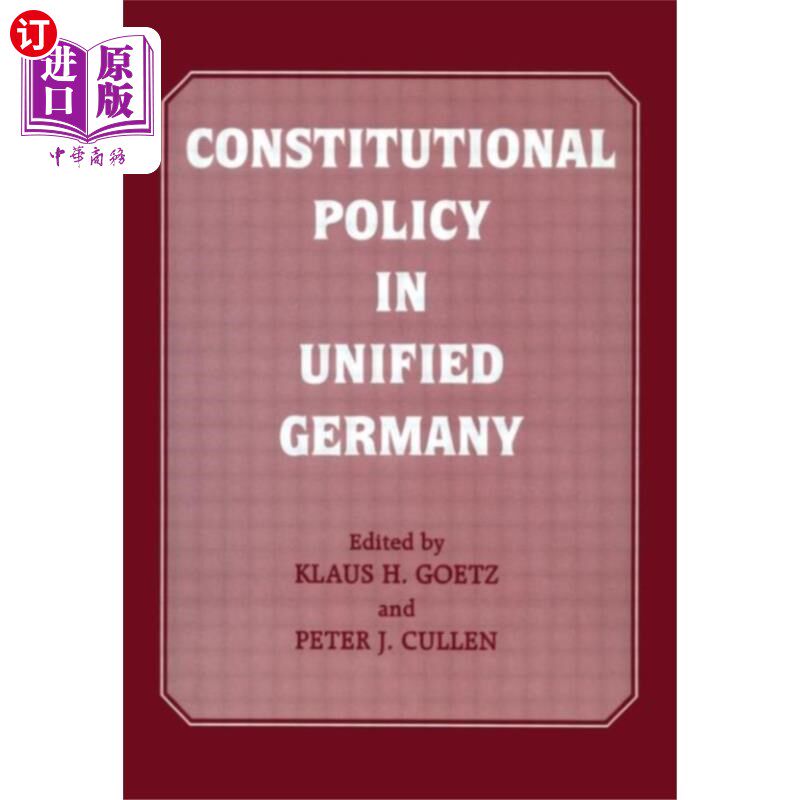 海外直订Constitutional Policy in Unified Germany 统一德国的宪法政策