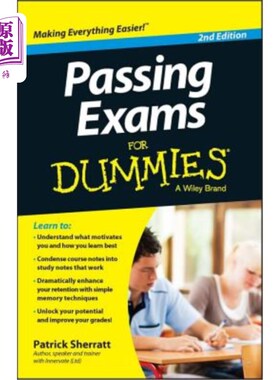 海外直订Passing Exams for Dummies 通过假人考试