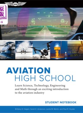 海外直订Aviation High School Student Notebook: Learn Science, Technology, Engineering an 航空高中生笔记本：通过激动