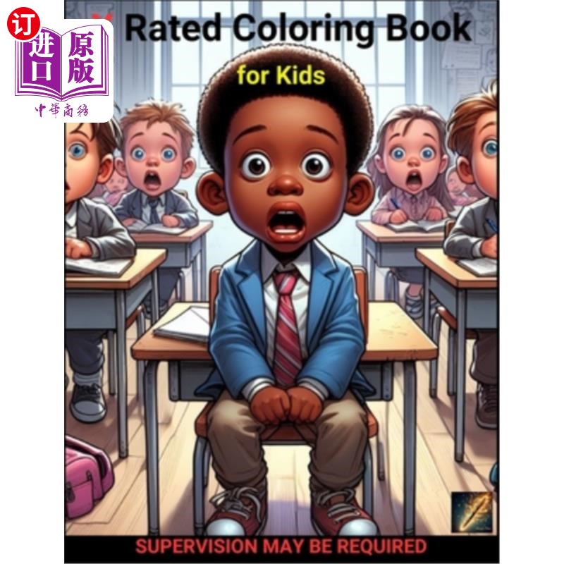 海外直订X Rated Coloring Book for Kids X级儿童涂色书
