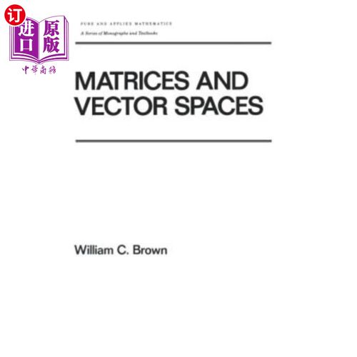 海外直订Matrices and Vector Spates 矩阵和向量空间