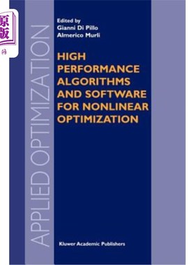 海外直订High Performance Algorithms and Software for Nonlinear Optimization 非线性优化的高性能算法和软件