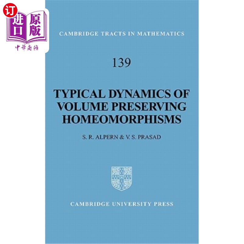海外直订Typical Dynamics of Volume Preserving Homeomorphisms 保体积同胚的典型动力学