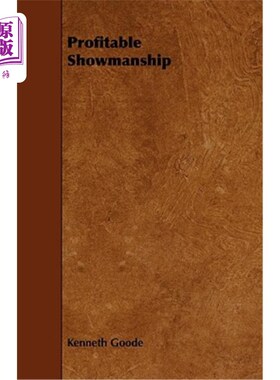 海外直订Profitable Showmanship 有利可图的表演技巧