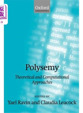 海外直订Polysemy: Theoretical and Computational Approaches 一词多义：理论和计算方法