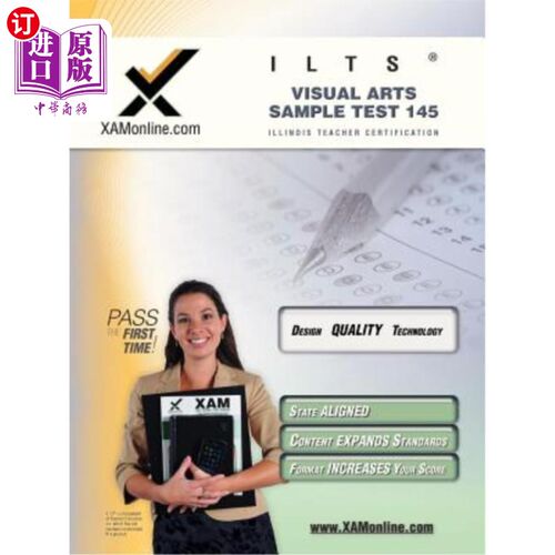 海外直订Ilts Visual Arts Sample Test 145 Teacher Certification Test Prep Study Guide Ilts视觉艺术样题145教师资格考