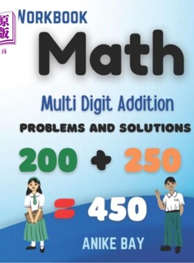 海外直订Math 1000 Multi Digit Addition: Problems and Solutions 数学1000多位数加法:问题与解决方案