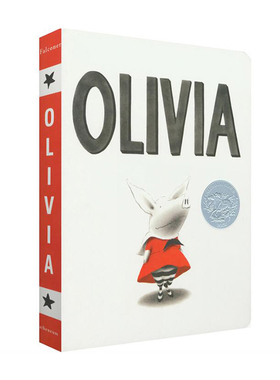 奥莉薇 Olivia 凯迪克 纸板书进口英文原版 吴敏兰绘本123书单推荐 培养创造力的思考 小屁孩大智慧 Ian Falconer伊恩福尔克?