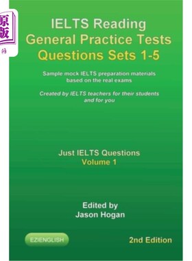 海外直订IELTS Reading General Practice Tests Questions Sets 1-5. Sample mock IELTS prepa 雅思阅读综合实践试题集1-5